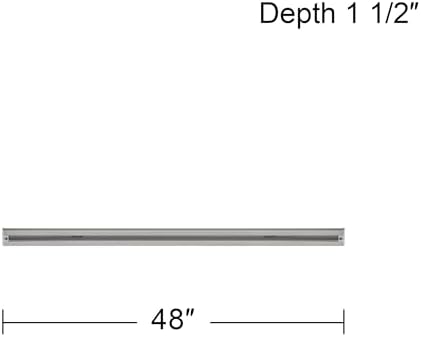 Pro Track 4-Foot Long Track Lighting SectionSilver Finish48 wideEasy Installation