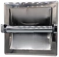 Stainless Steel Chrome Toilet Paper Holder Spring-Loaded
