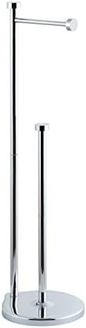 Stylish Chrome Toilet Paper Holder Compact Space-Saving Design
