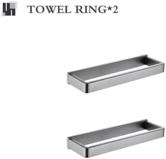 TAOLE Matt Black Double Towel Bar Set