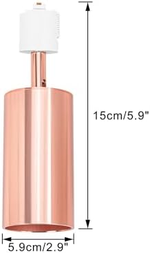 Modern Adjustable Rose Gold Track Lighting Set with Remote Control