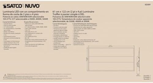 Premium 2X4 Single Basket Ceiling Light
