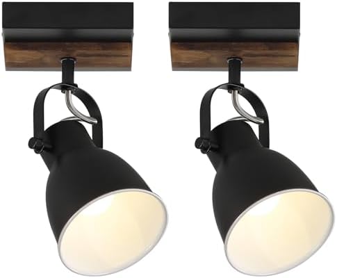 KEESFU farmhouse flush mount ceiling light with rotatable light head