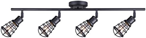 4-Light Track Rail Ceiling Light Kit - Graphite