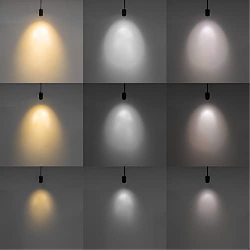 3-Pack Track Lighting Aluminum Spotlights with Dimming