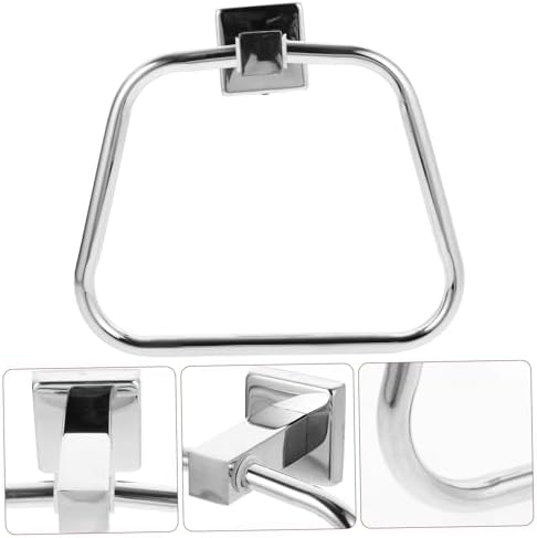 Garneck Modern Bathroom Towel Hanger Stainless Steel Round