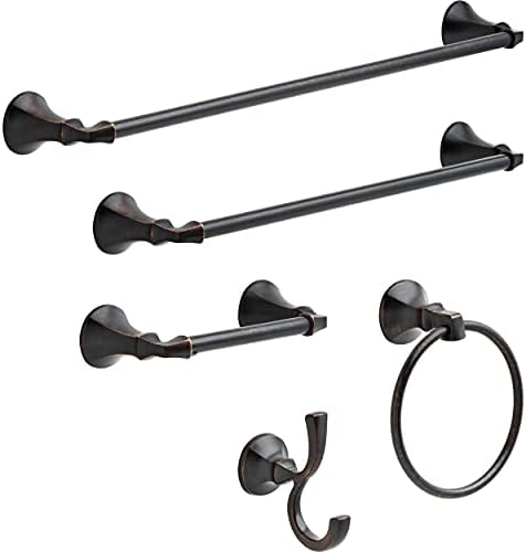 Delta Faucet 76435-RB Ashlyn Double Towel Hook SpotShield Venetian Bronze