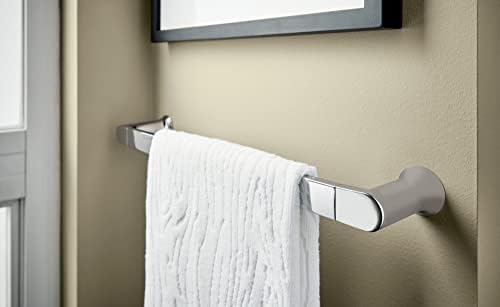 Muen Genta LX Chrome Modern 24-Inch Wall Mount Towel Holder