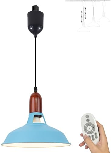 Adjustable Height Pendant Macaron Blue Rust-Proof 7W LED