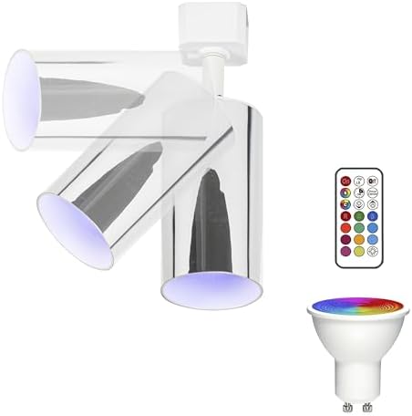 Perfect for Your Disco Nights Juno Track Lighting with Gimbal RGB Bulbs