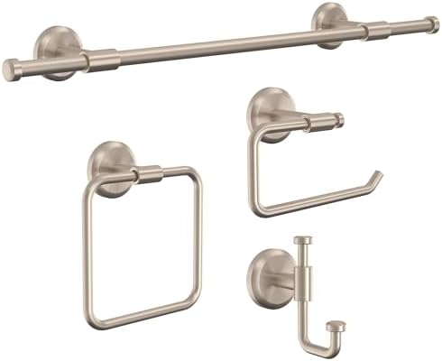 Versatile bath towel holder with SpotShield finish