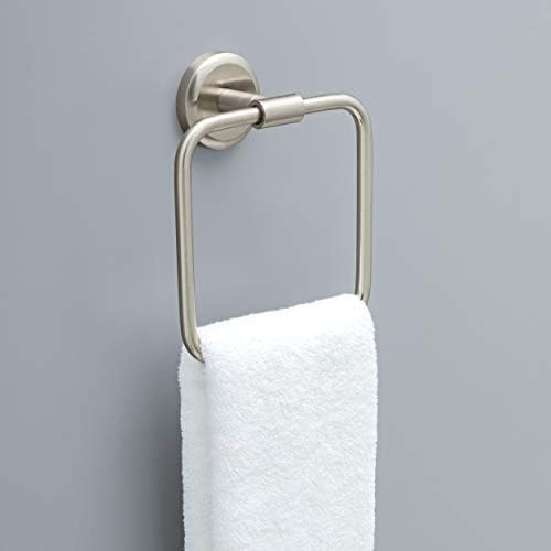 Versatile bath towel holder with SpotShield finish