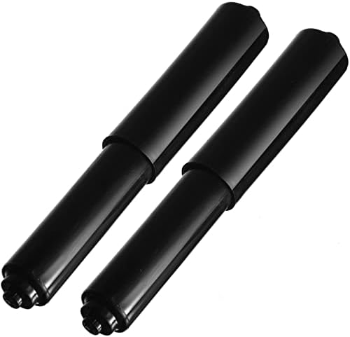 Durable Black Toilet Paper Holder Spring-Loaded Set