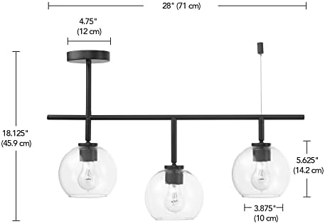 Globe Electric Mika 3-Light Track Lighting Matte Black 1