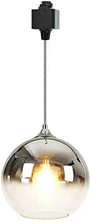Dimmable Globe Pendant Light with Chrome Shade