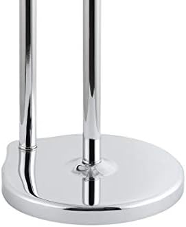 Stylish Chrome Toilet Paper Holder Compact Space-Saving Design