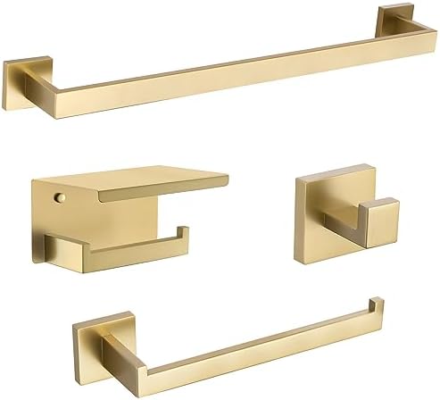 TURS 4-Piece Bath Towel Bar Set for Modern Bath Design