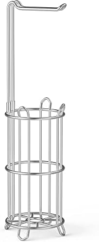 Meangood Toilet Paper Holder Stand with Silver Mega Rolls Dispenser