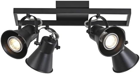 KEESFU Black Track Lighting for Kitchens Living Rooms