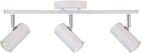 Pro Track Galena 3-Head LED Ceiling Track Light Kit with 90 CRI