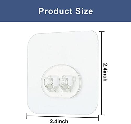 8-Piece Showers Caddy Adhesive Hooks Replacement