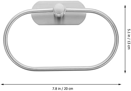Sturdy Oval Towel Holder - Rust-Free Wall-Mounted Bath Organizer