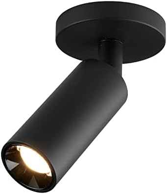KCO Lighting Adjustable Tilt Track Light Heads Matte Black Ceiling Mount Spotlight