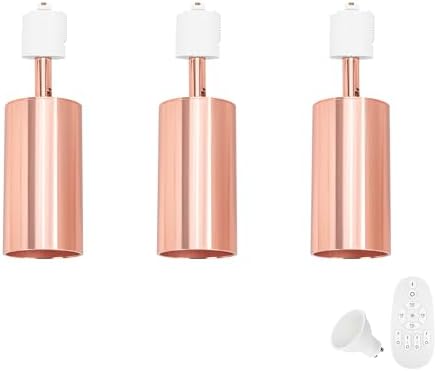Modern Rose Gold J-Type Track Lighting
