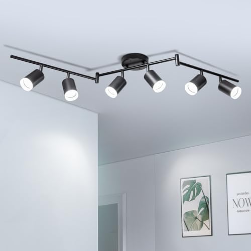 6-Way Track Lighting Kit for Modern Home
