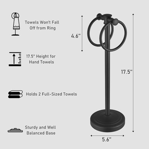Sturdy Towel Rack with Counterweight