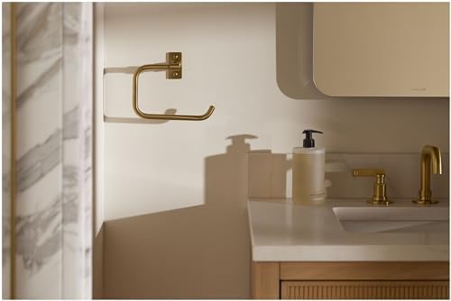 odor-resistant 75 Polished Nickel Castia Towel Ring by Kohler