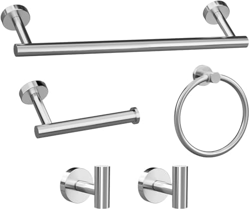 Bathroom Hardware Towel Bar Set Brushed Nickel 5-Piece Set Hand toxin-free