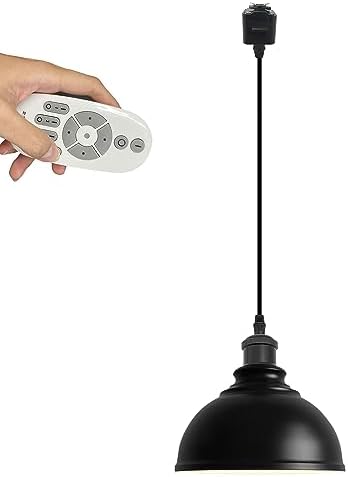 Smart Pendant Light with Dimmable_LED for Kitchen Bar Modern Black Design