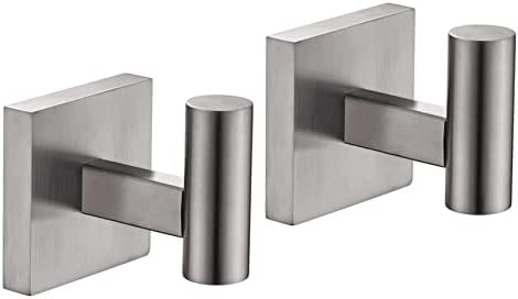 KOKOSIRI Robe Hook Rustproof Stainless Steel Bath Towel Hook Set