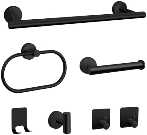 7-Piece Bathroom Towel Holder Set