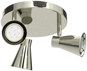 3-Light Ceiling Spotlight with Brushed Nickel Finish - DINGLILIGHTING