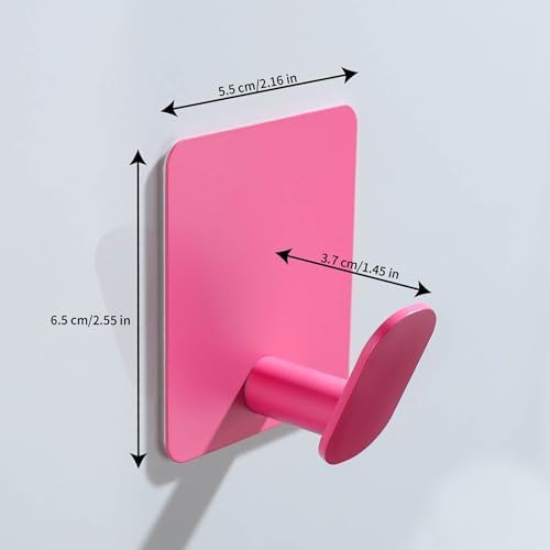 BLTekids 4-Pack Cute Wall Hooks Stainless Steel Adhesive for Kids Space
