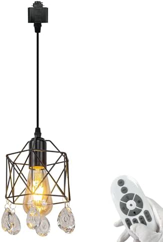 Stellar Track Pendant E26 Retro Star-Cube Cage Nordic-Style
