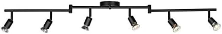 Globe Electric Payton 6-Foldable Track Lighting Matte Black - Modern Easy to Install