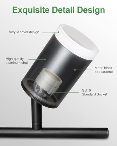 6-Way Track Lighting Kit for Modern Home