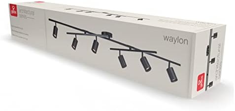 Globe Electric 59463 6-Light Track Lighting Matte Black
