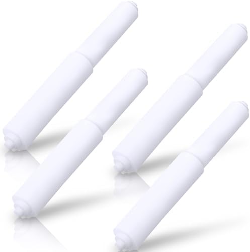 4-Pack Toilet Paper Holder Spring Rod White