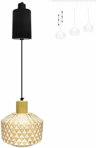 Adjustable E26 Pendant Kitchen Dining Natural Wood Shade