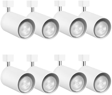 SHILIHE Track Lighting Heads 8 Pack E26 Base White