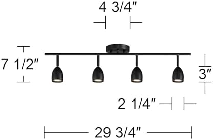 Pro Track 4-Light LED Track Lighting Kit