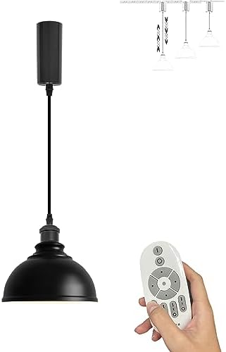 Smart Group Control with Stepless Dimming H Track Pendant Light Kitchen Rustic