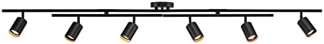 Globe Electric 59463 6-Light Track Lighting Matte Black