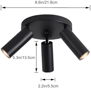 Adjustable Color-Change Ceiling Spotlight
