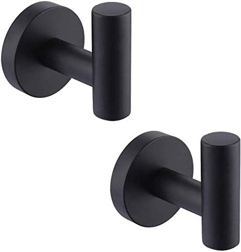 2-Pack Stainless Steel Wall-Mounted Towel Hook Set