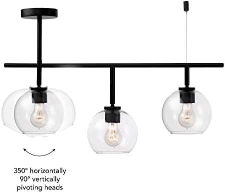 Globe Electric Mika 3-Light Track Lighting Matte Black 1
